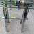 Tempered Glass Adjustable Stainless Steel Sawhorse Leg Desk 2 thumbnail