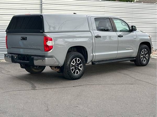 2021 Toyota Tundra CrewMax SR5- Cement Gray - Topper - No Accident His - $33,990 (5400 Federal Blvd. Denver. 80221)63621827201155122