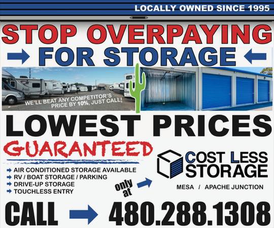 Cost Less Self Storage - Lowest Prices Around 1