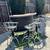 Mid Century Modern Cocktail Dry Bar 4 Adjustable Chrome Bar Stool Set 3 thumbnail