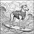 Shredding the Gnar!  Surfing Dogs Adult Grayscale Coloring book 10 thumbnail