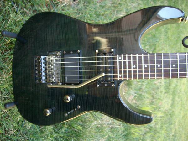 LTD M-100FM Trans Black Maple 1