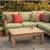 Restoration Hardware Teak Sectional with coffee table 124”x90” 2 thumbnail