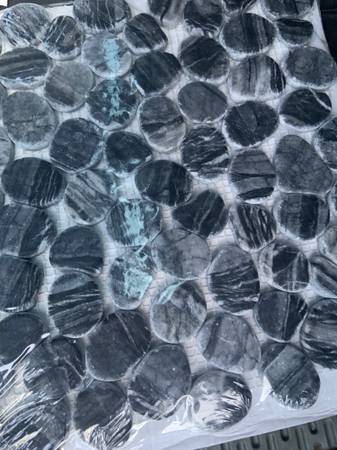 13 black natural stone flooring tile- 1