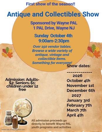 Wayne PAL Antique and Collectibles Show 1