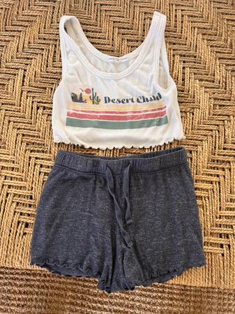 Junior’s 2-piece pajama shirt/tank set - size XS - Target 1