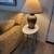 Bordeaux Marble Top Oval Gold Metal End Table 3 thumbnail