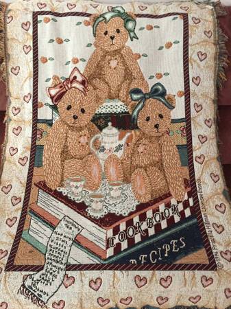 Cherished Teddies "Best Friends" Woven Throw/Coverlet New/Unused 1