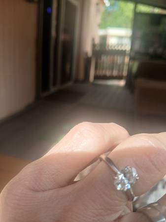 Oval lab diamond ring 1