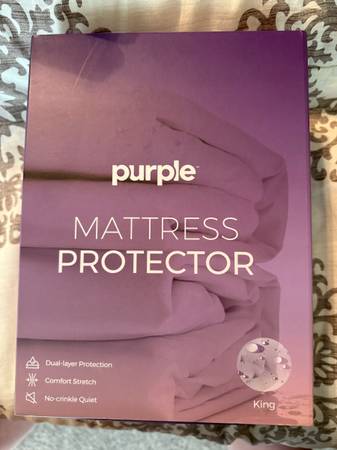Purple matress protector 1