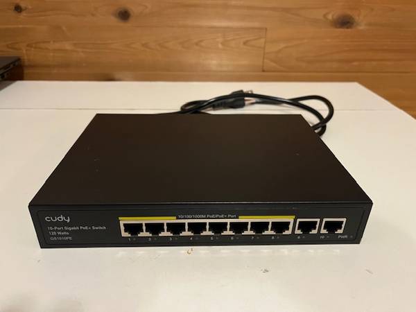 Cudy 10 Port Gigabit 120W PoE Switch GS1010PE 1
