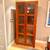 Solid teak glass door china cabinet 1 thumbnail