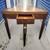 Vintage Georgian Style Demilune Flip Top Console Game Table 1 thumbnail