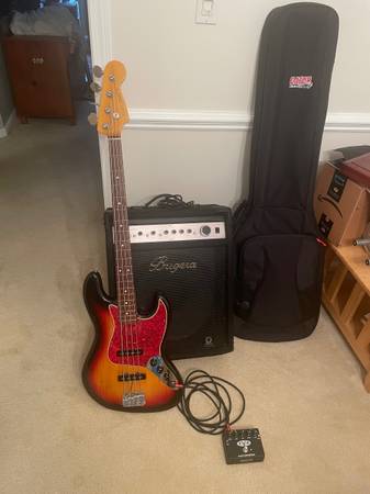 Precision Jazz Bass/Bugera BXD15/EVH5150 DI Box 1