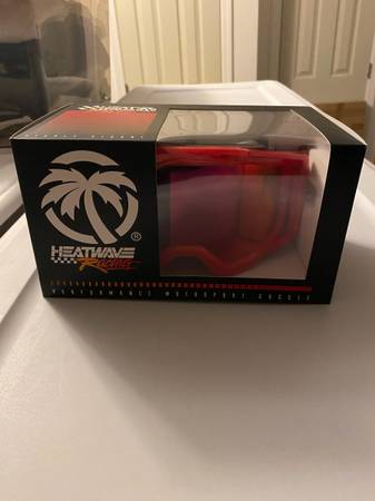 Heatwave Visual MXG-250 motocross goggles hydrocraft magma red new in box 1