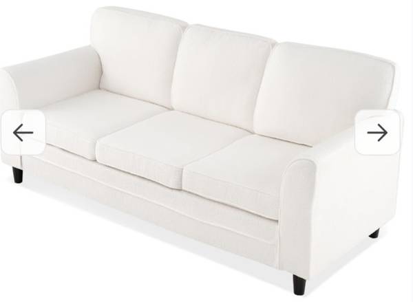 3 Seater sofa couch-white 1