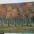 LARGE VINTAGE OIL ON CANVAS SIGNED A. POLITENSKY - "FALL TREES" 3 thumbnail