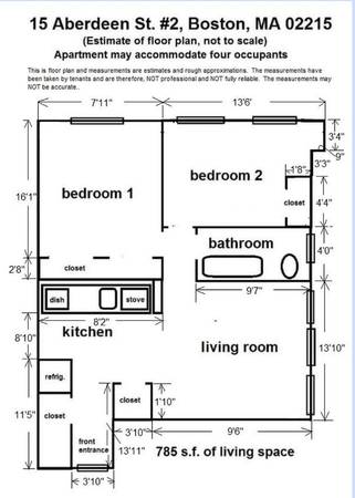 $3,802 / 2br - Kenmore 2 Bed/1 Bath Brownstone | Aberdeen St (Kenmore)64213550393858120