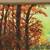 c1980 Autumn Forest River Oil Painting by Cal. Artist Suzanne Powell 4 thumbnail
