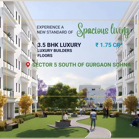 3BHK Low-Rise Builder Floors in Sector 5, Sohna @9971235910 1