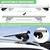 NEW 52" Universal Roof Rack Cross Bars Crossbars Fits Raised Side Rail 7 thumbnail