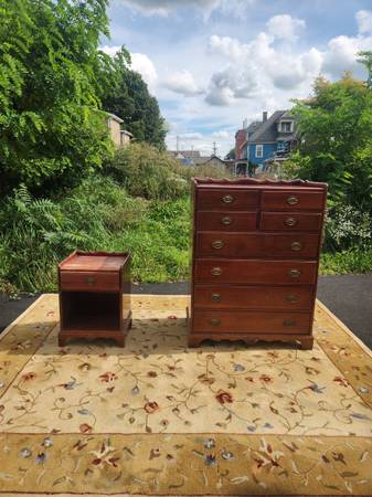 Solid Vintage Cherry Dresser/Nightstand Set 1