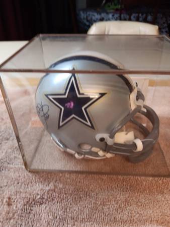 Riddell mini helment signed 1