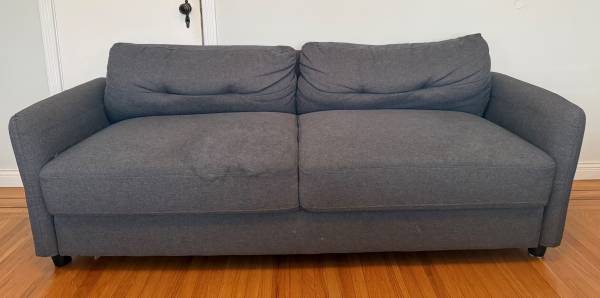 Comfy blue couch 1