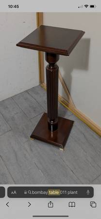 The Bombay Company Wooden Plant Stand Side Table 1