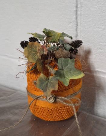 Yarn Spool Pumpkin 1