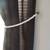 CURTAIN TIES - WHITE or TAN SET of 2 STRANDS - SOLID WOOD BEADS 1 thumbnail
