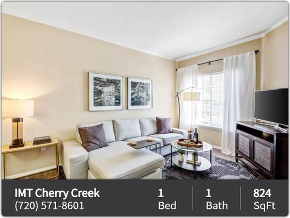 $2,165 / 1br - 824ft2 - Check out this deal! Amazing 1 Bed 1 Bath in Denver (Denver - Cherry Creek Shopping Center)63973359718402121