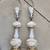 pair (2) vintage milk glass LAMPS lamp gold Hollywood Regency 1 thumbnail