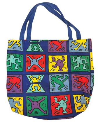 It's ART / It's a Bag! Circa 1982 KEITH HARING Pop Art Tote Bag! 1