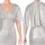 NWT Banana Republic Gray, Silver, Blk & Cream Shimmering Mini Skirt 7 thumbnail