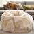 Mongolian Patchwork Faux Fur Bean Bag 1 thumbnail