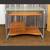 Modern Glass Top Computer Desk, storage drawer, pull out keyboard tray, scratch 1 thumbnail