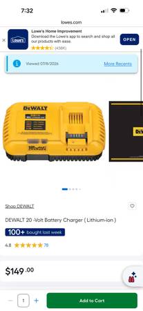 Dewalt fast charger 1