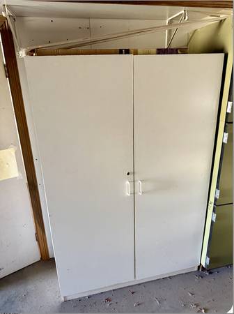 Large White Storage Cabinet 71" tall for Office, Bedroom, Garage, etc. 1