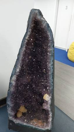 Amethyst Geode Cathedral Cluster Natural Crystal Statement Piece 19.5X 1