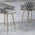 Velvet Upholstered Bar Stools. 26" (Set of 2)  (New) 2 thumbnail