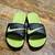 NIKE Benassi Solarsoft Slides Sandals Shoes Men's Size 9 Black Volt 70 1 thumbnail