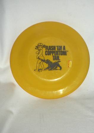 Coppertone tanning frisbee - tan - flying disc 1