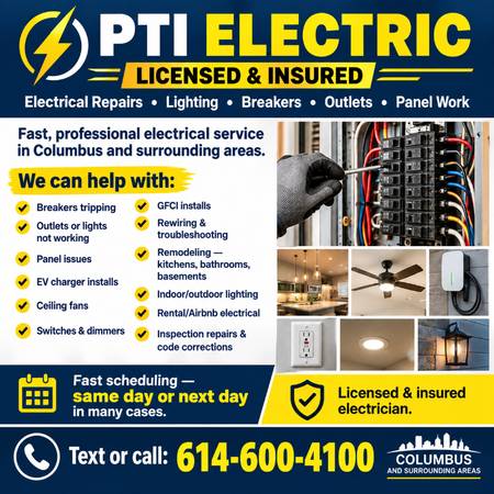 Electrician Services – Troubleshooting, Repairs & Installations 1