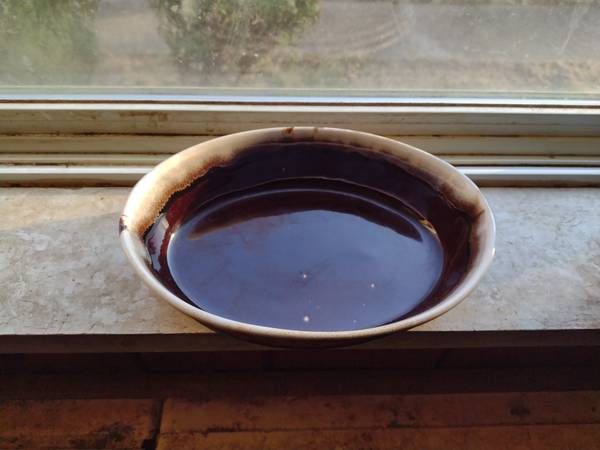 Vintage Pfaltzgraff 10" Brown dip casserole dish 1