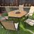 Outdoor Patio Dinning Set with Firepit Insert 5 thumbnail