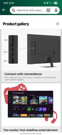 Samsung M7 43 inches Smart monitor 1