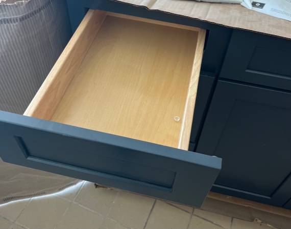 Custome five foot vanity no top 1