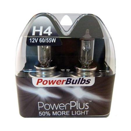 Powerbulbs Powerplus car lights H4 Upgrade Bulbs (twin Pack) 1
