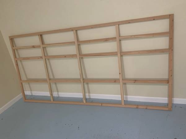 Large Wood Wall Frames – Display / Shelving / Plant Wall (Pair) 1